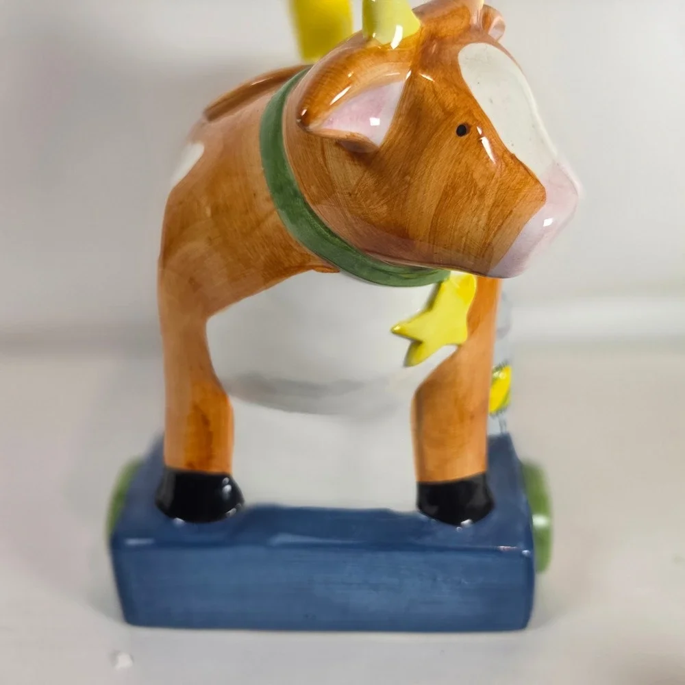 Vintage 1987‎ Susan Winget Cow Jumped Over The Moon Cookie Jar